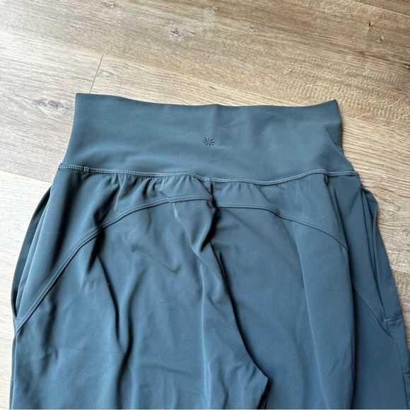 Athleta Salutation Joggers Powervita Pants Size Small Grey Side Pockets - Picture 4 of 11